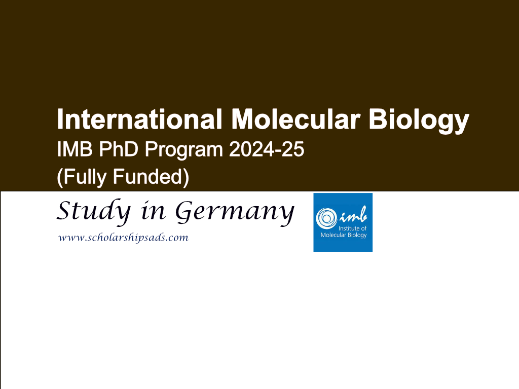 phd in molecular biology germany